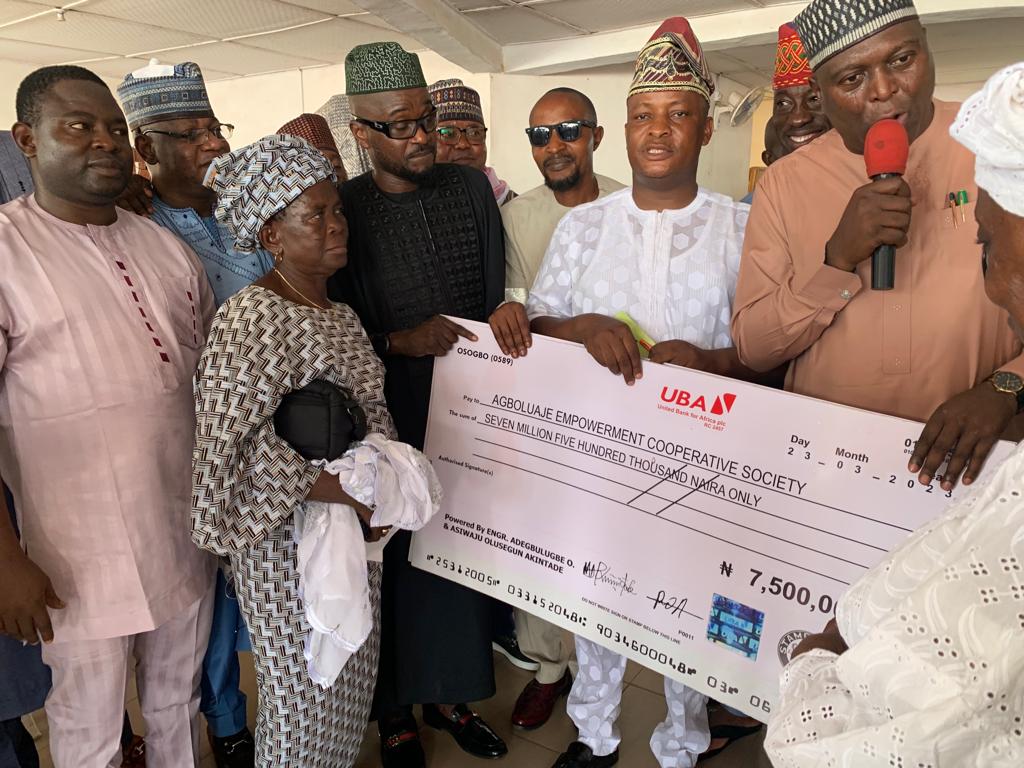 Presentation Of Cheques To Artisans And Farmers